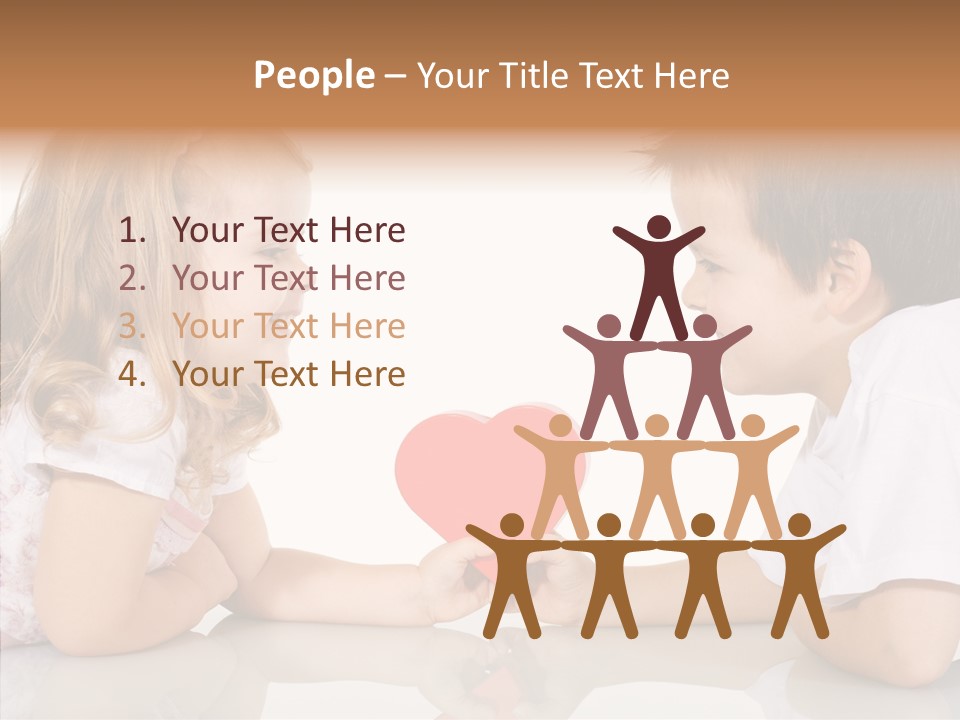 Romantic Smile Heart PowerPoint Template