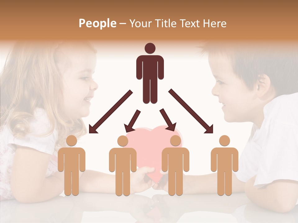 Romantic Smile Heart PowerPoint Template