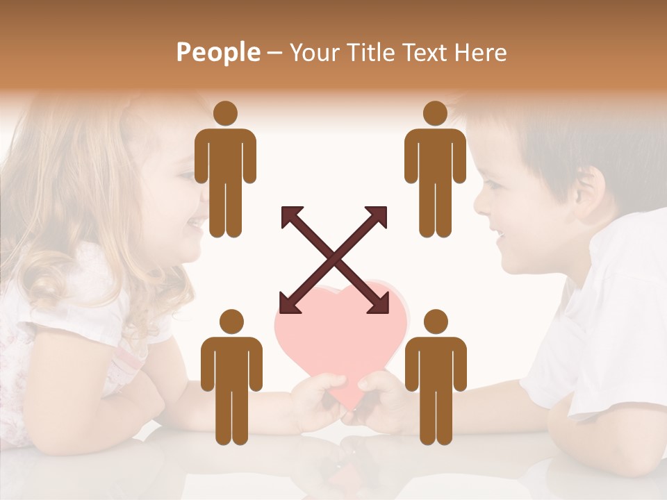 Romantic Smile Heart PowerPoint Template