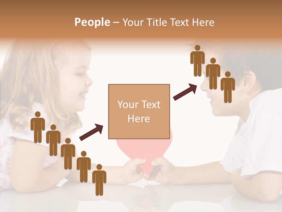 Romantic Smile Heart PowerPoint Template