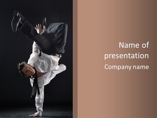 Teenager Flexibility Model PowerPoint Template