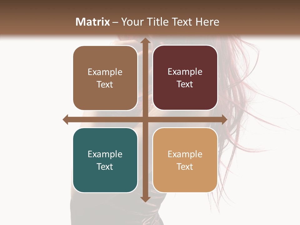 Portrait Looking Beautiful PowerPoint Template