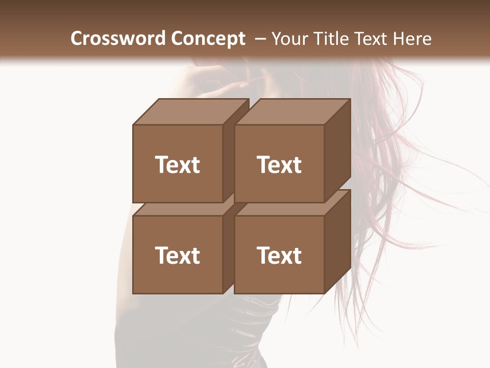 Portrait Looking Beautiful PowerPoint Template