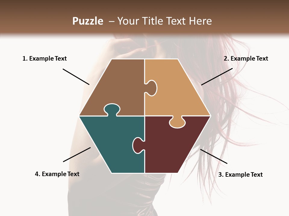 Portrait Looking Beautiful PowerPoint Template