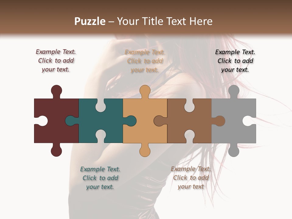 Portrait Looking Beautiful PowerPoint Template