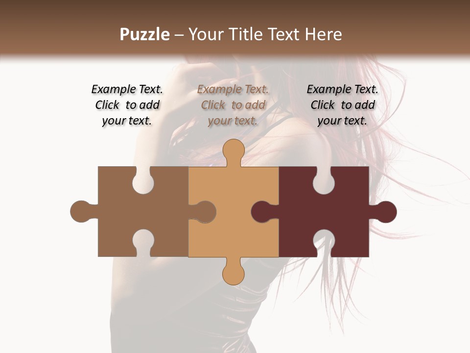 Portrait Looking Beautiful PowerPoint Template