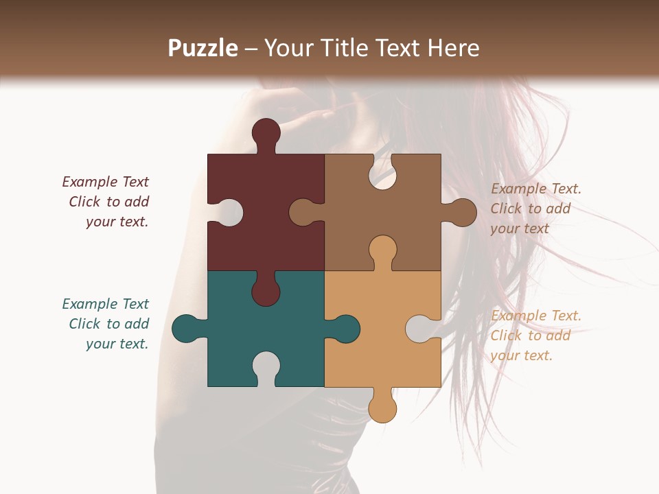 Portrait Looking Beautiful PowerPoint Template