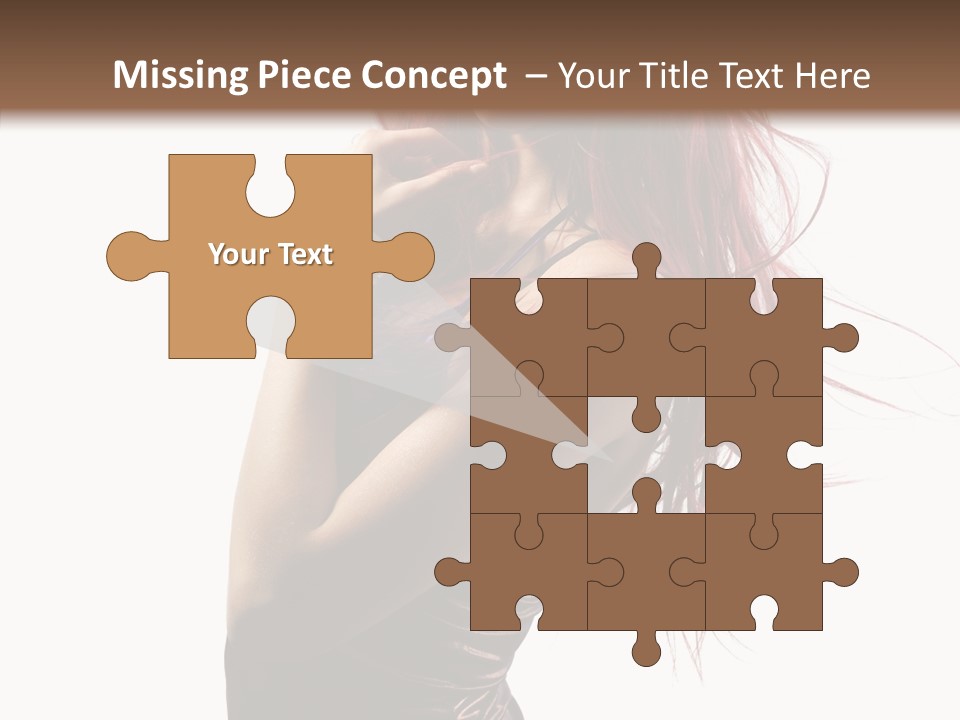 Portrait Looking Beautiful PowerPoint Template