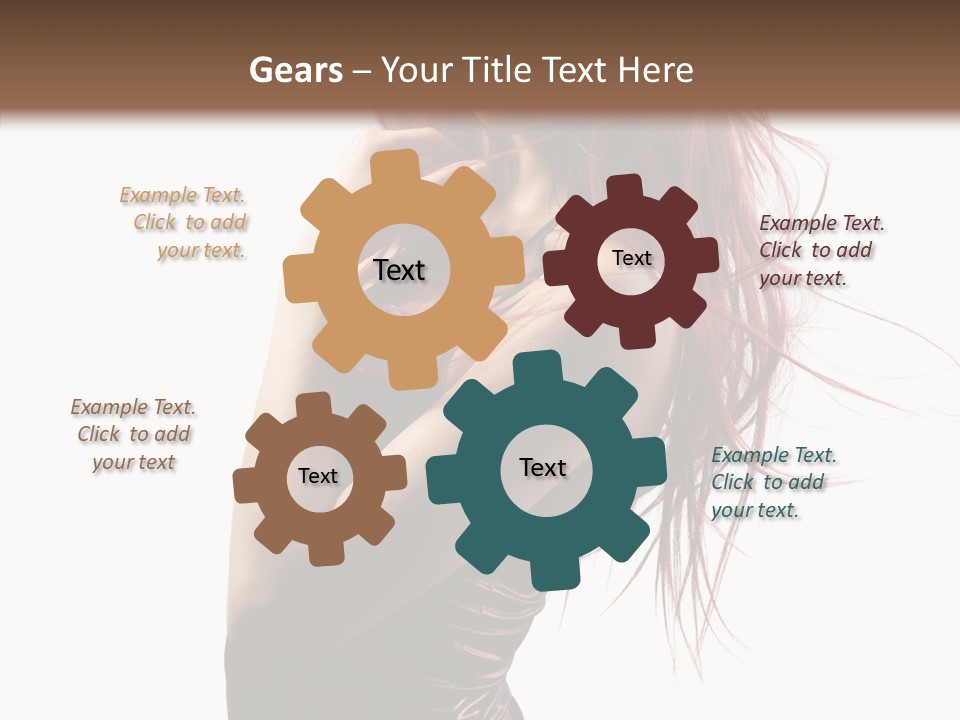 Portrait Looking Beautiful PowerPoint Template