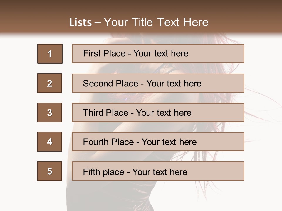 Portrait Looking Beautiful PowerPoint Template