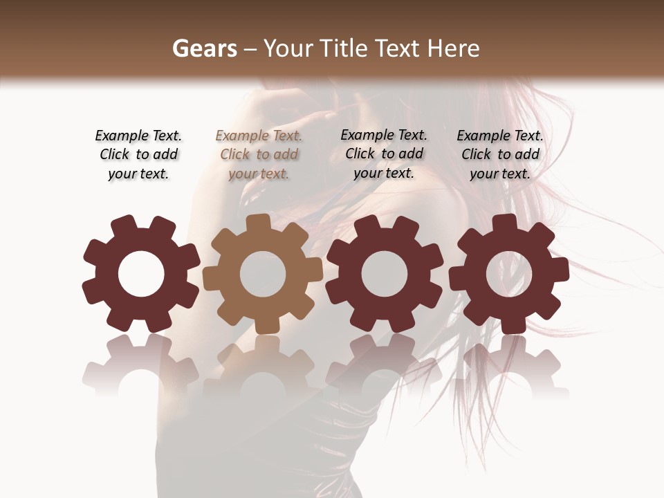 Portrait Looking Beautiful PowerPoint Template