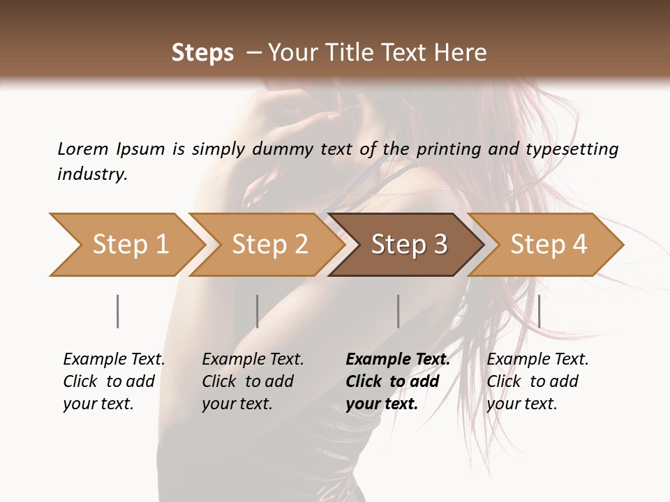 Portrait Looking Beautiful PowerPoint Template