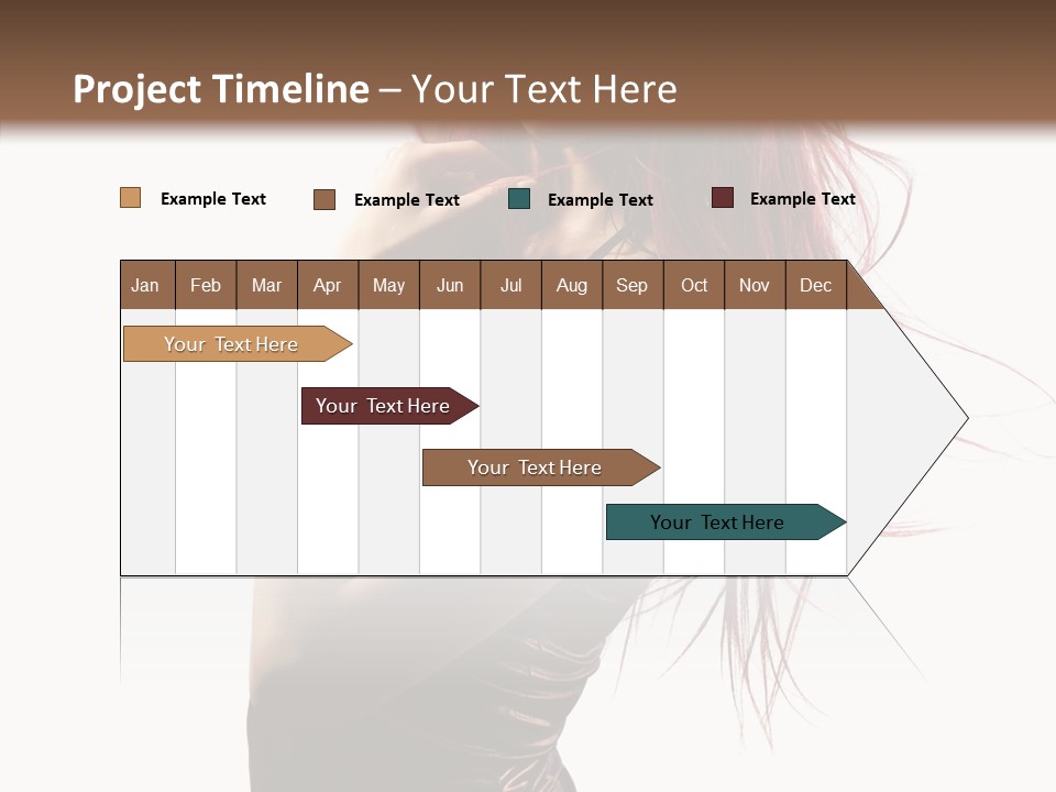 Portrait Looking Beautiful PowerPoint Template