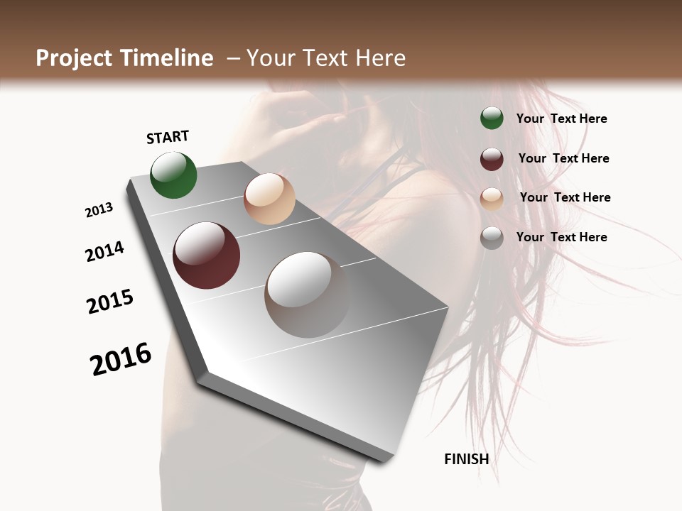 Portrait Looking Beautiful PowerPoint Template