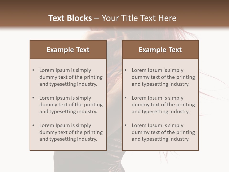 Portrait Looking Beautiful PowerPoint Template