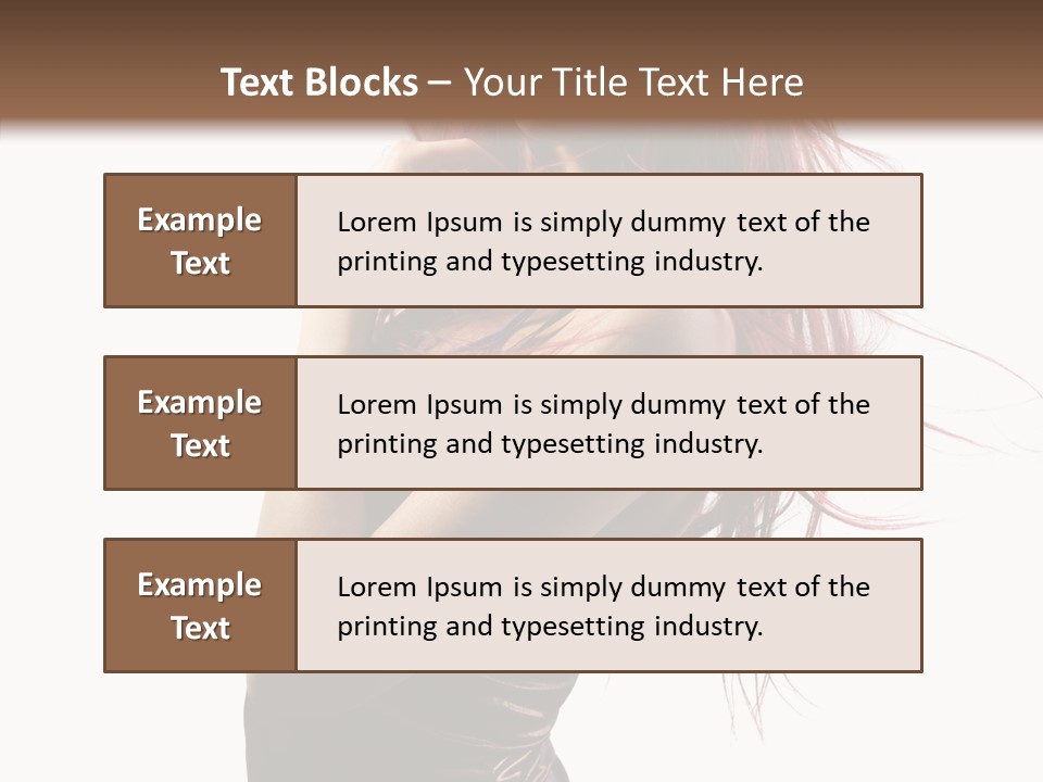 Portrait Looking Beautiful PowerPoint Template