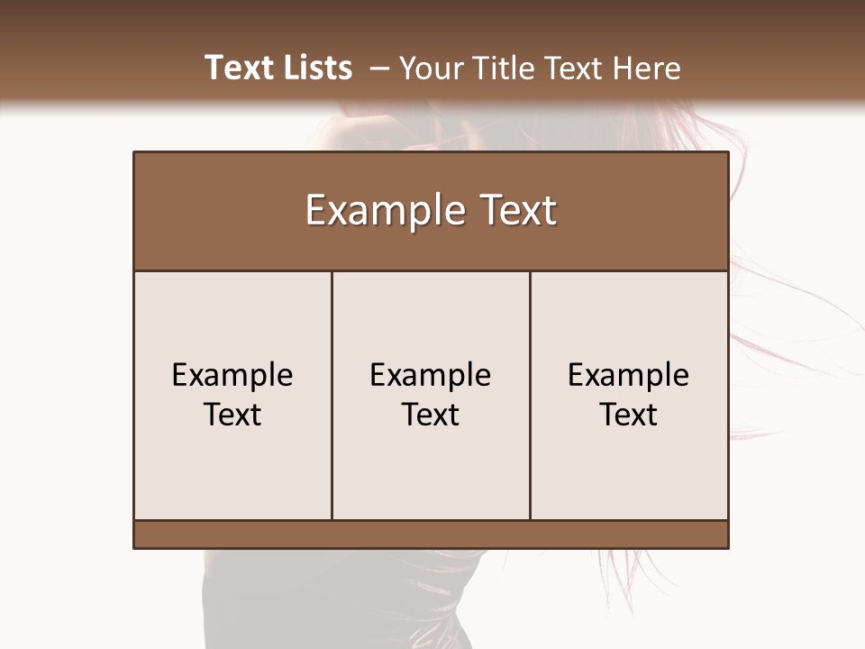 Portrait Looking Beautiful PowerPoint Template