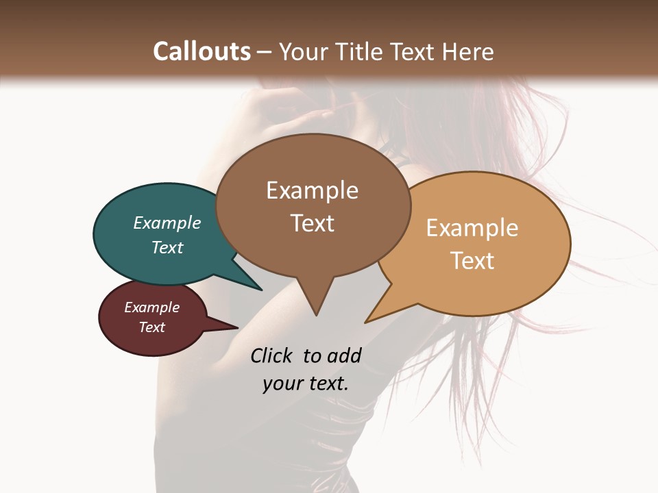 Portrait Looking Beautiful PowerPoint Template