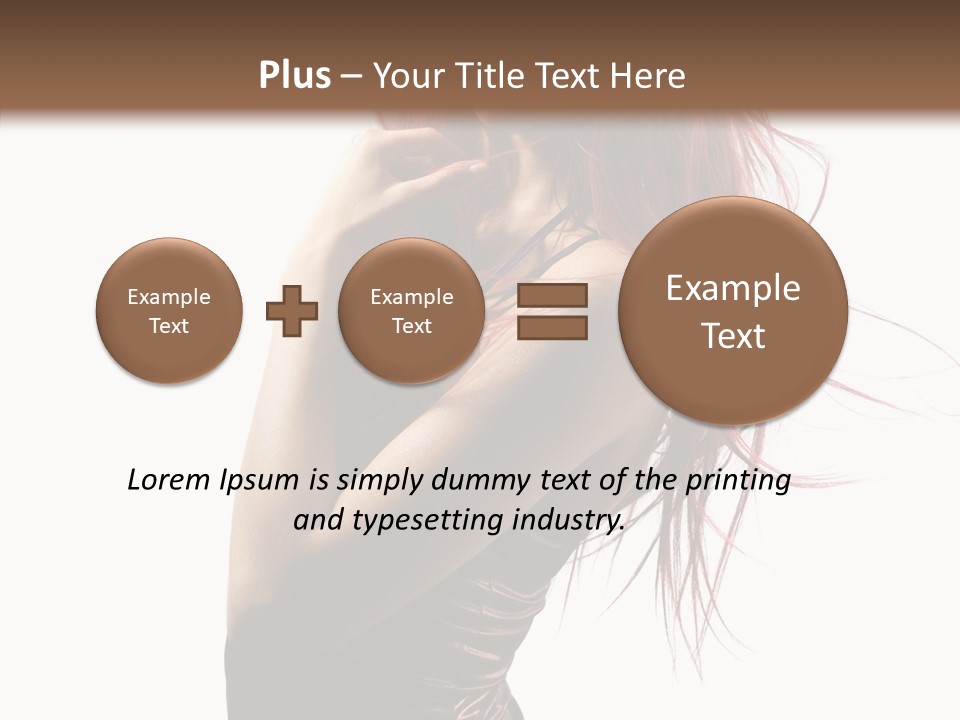 Portrait Looking Beautiful PowerPoint Template