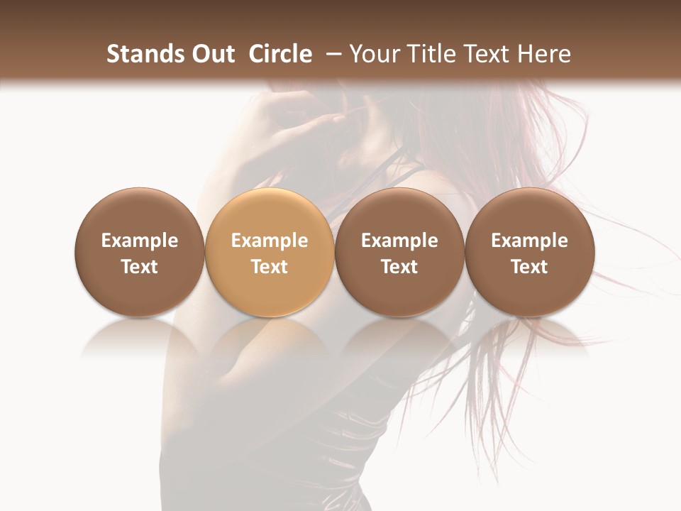 Portrait Looking Beautiful PowerPoint Template