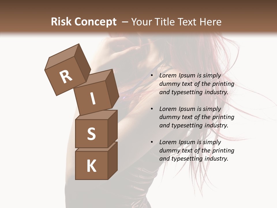 Portrait Looking Beautiful PowerPoint Template