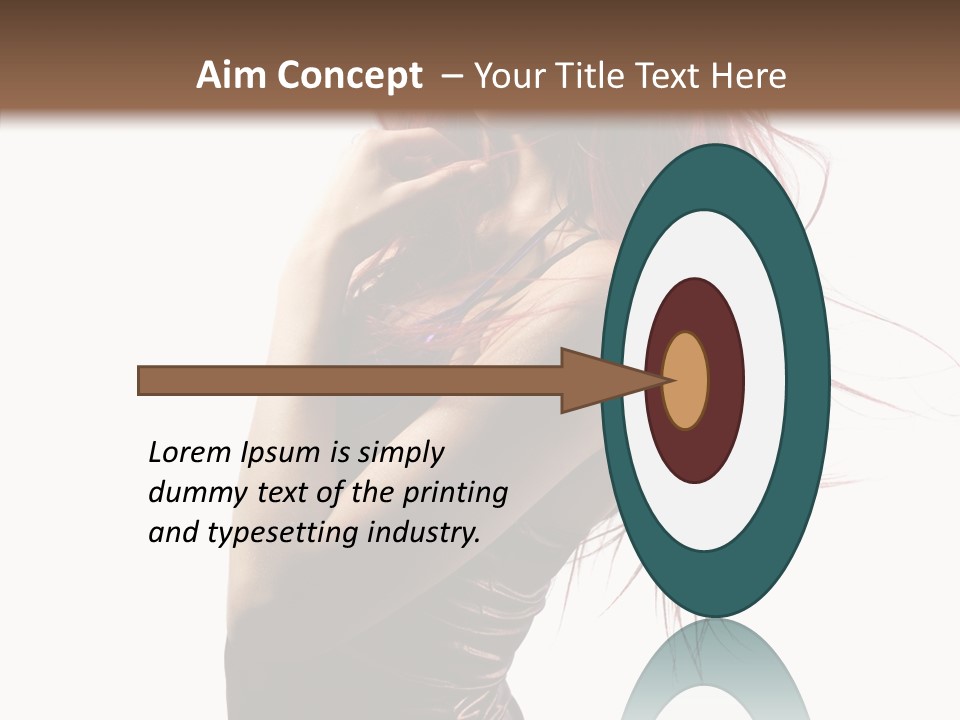 Portrait Looking Beautiful PowerPoint Template