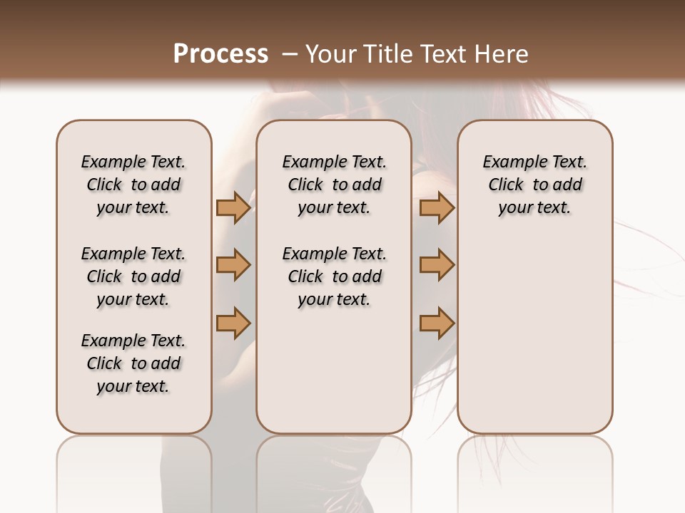 Portrait Looking Beautiful PowerPoint Template