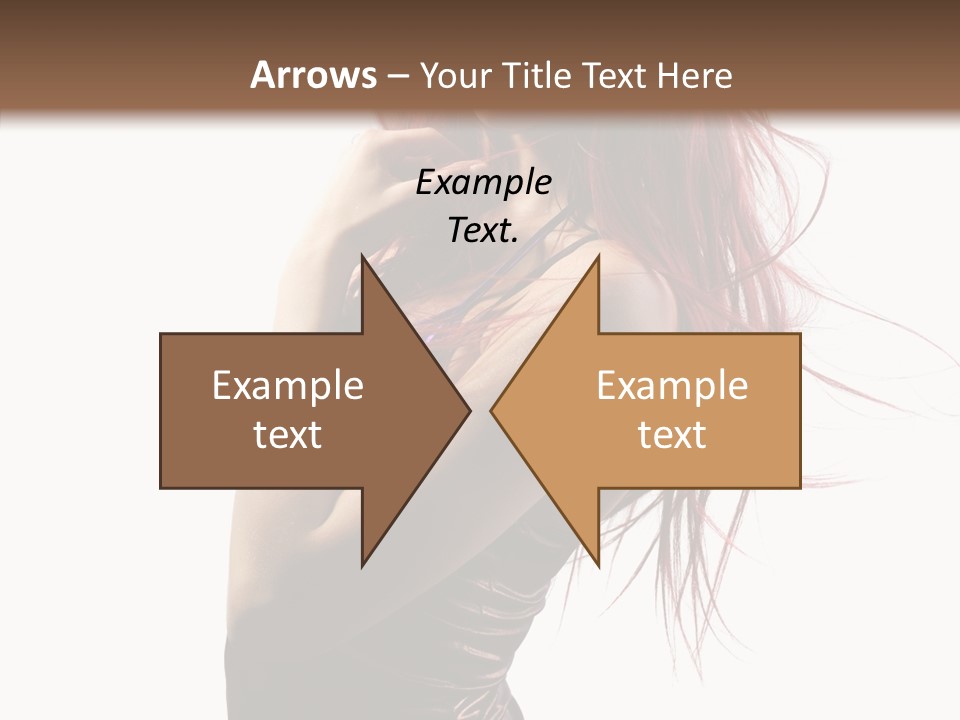 Portrait Looking Beautiful PowerPoint Template