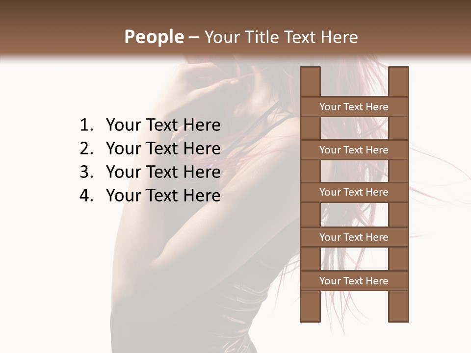 Portrait Looking Beautiful PowerPoint Template