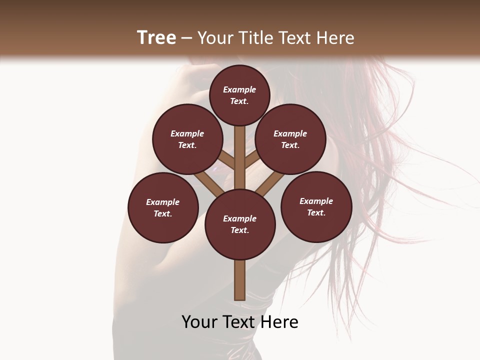 Portrait Looking Beautiful PowerPoint Template