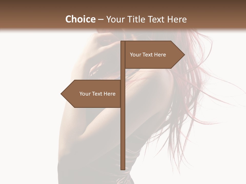 Portrait Looking Beautiful PowerPoint Template