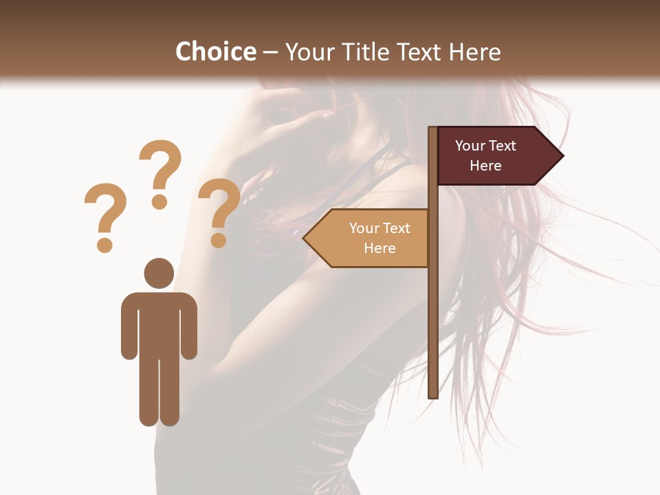 Portrait Looking Beautiful PowerPoint Template