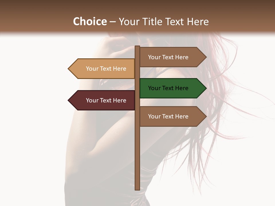 Portrait Looking Beautiful PowerPoint Template