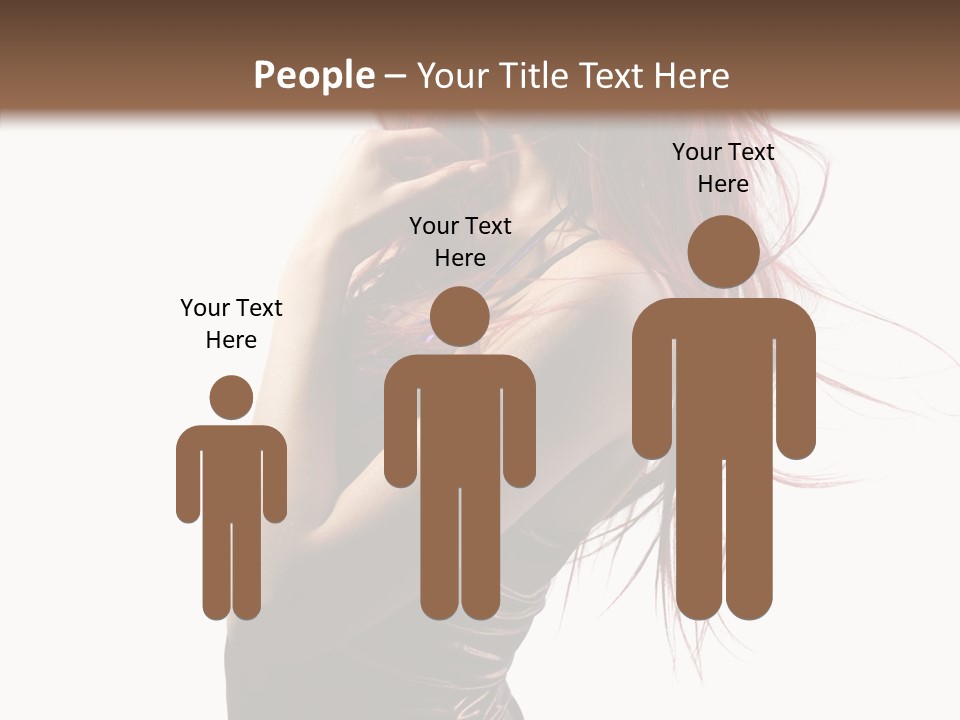 Portrait Looking Beautiful PowerPoint Template