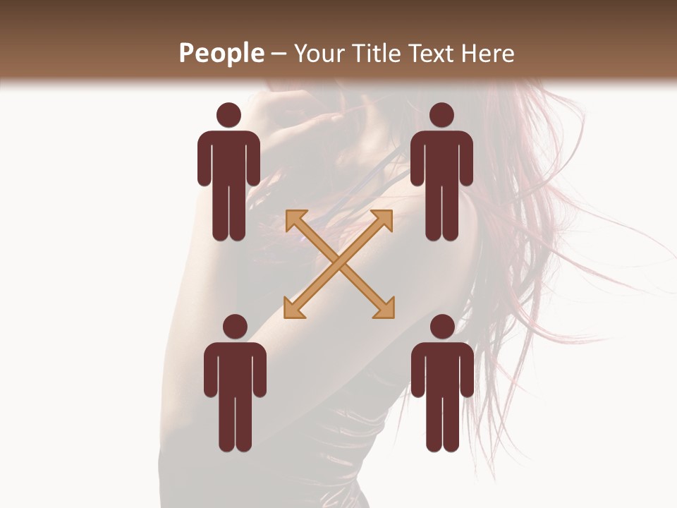 Portrait Looking Beautiful PowerPoint Template