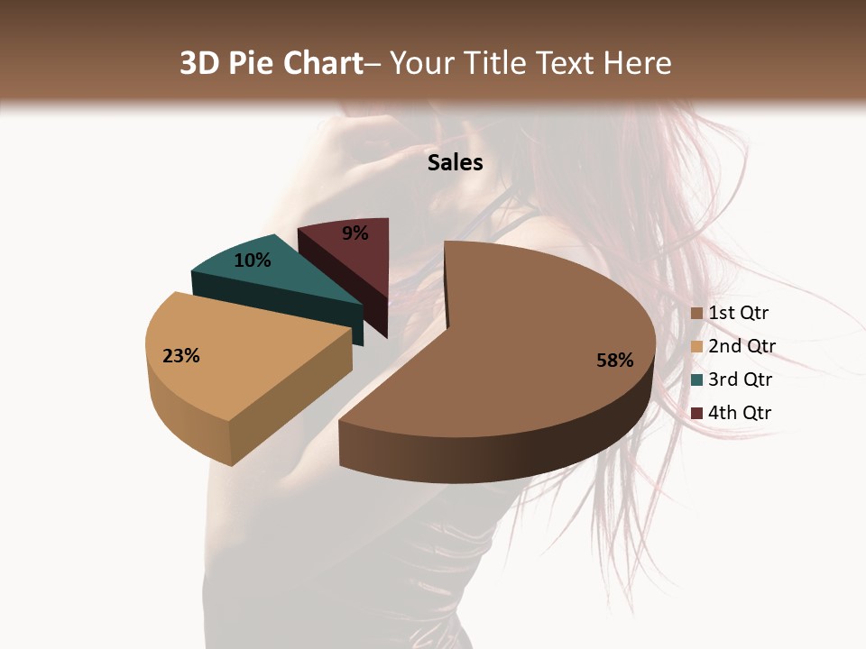 Portrait Looking Beautiful PowerPoint Template