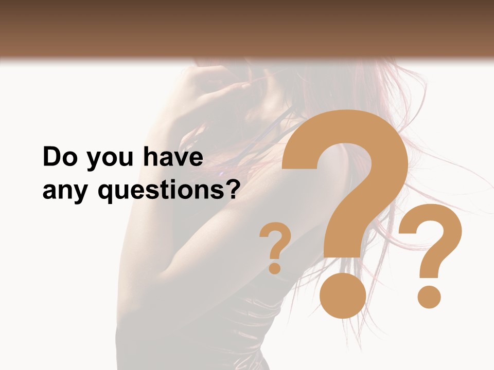 Portrait Looking Beautiful PowerPoint Template