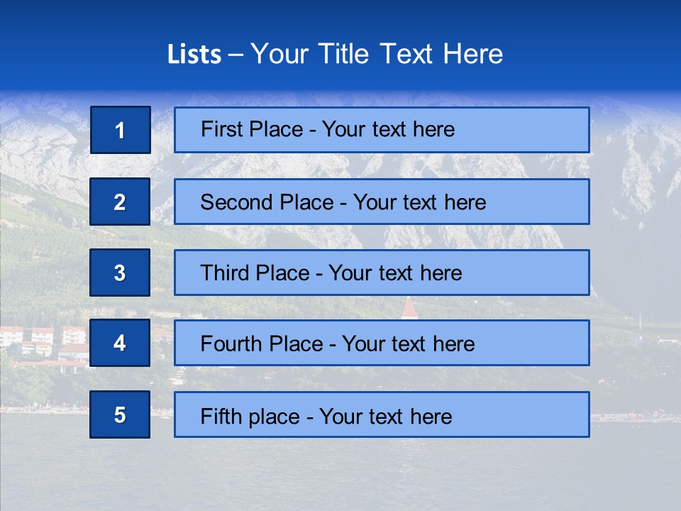 Dalmatia Kirk Mountain PowerPoint Template