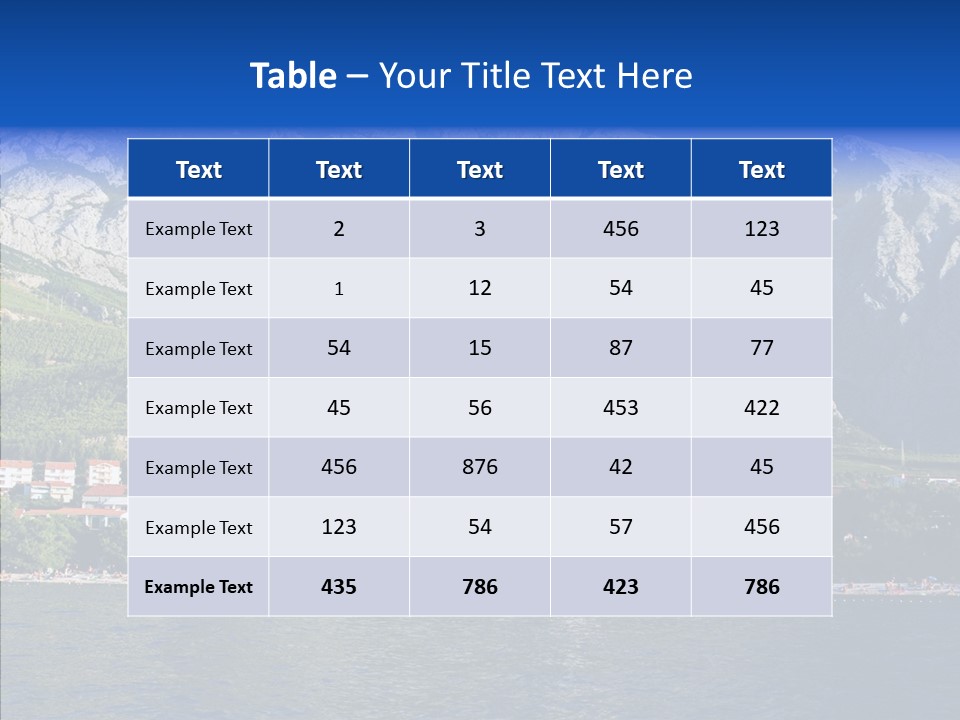 Dalmatia Kirk Mountain PowerPoint Template