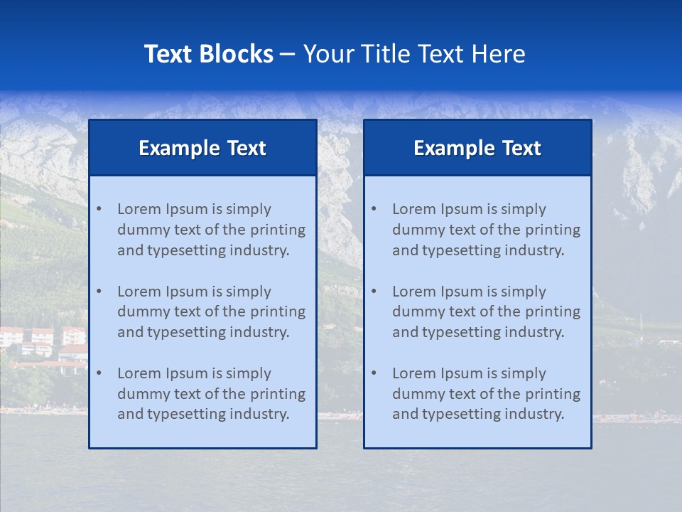Dalmatia Kirk Mountain PowerPoint Template
