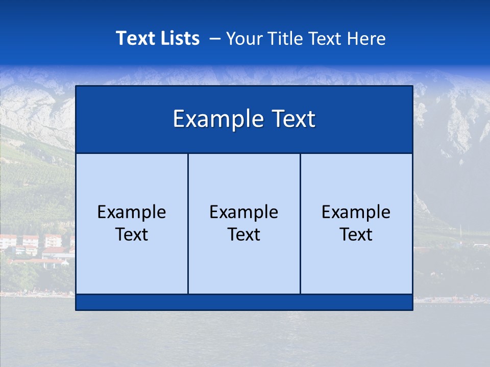 Dalmatia Kirk Mountain PowerPoint Template