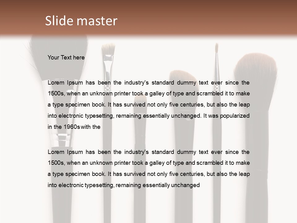 Stage Work Make Up PowerPoint Template