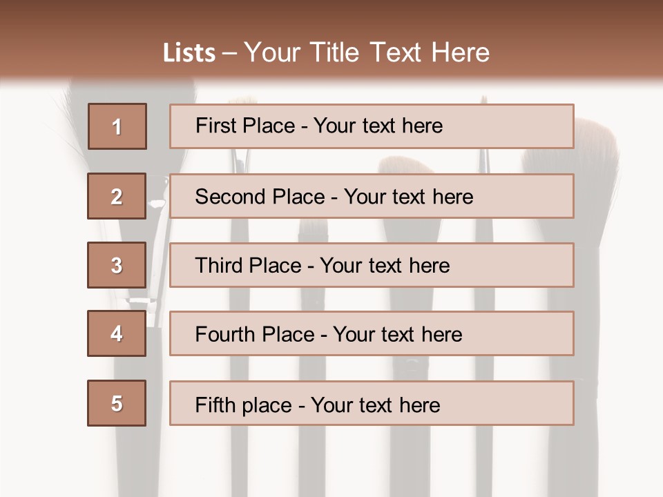 Stage Work Make Up PowerPoint Template