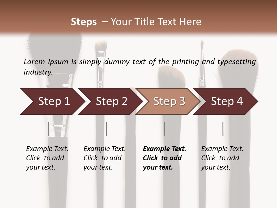 Stage Work Make Up PowerPoint Template
