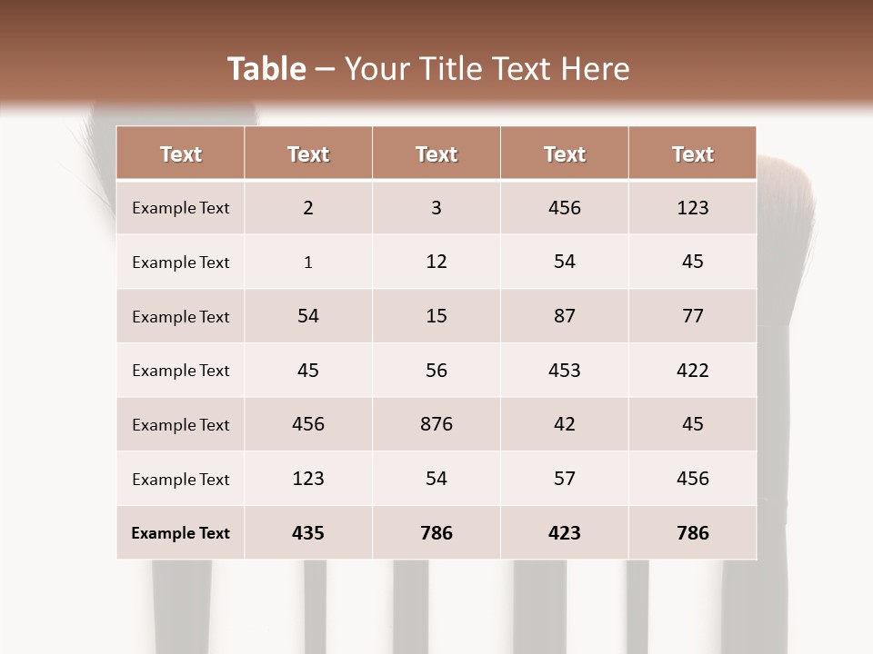 Stage Work Make Up PowerPoint Template