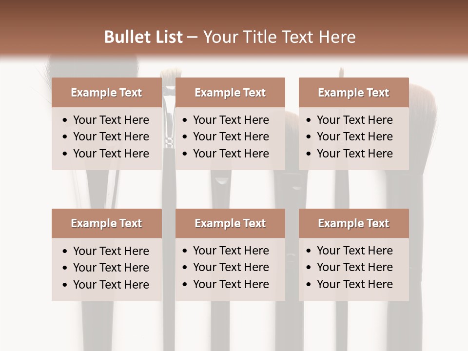 Stage Work Make Up PowerPoint Template