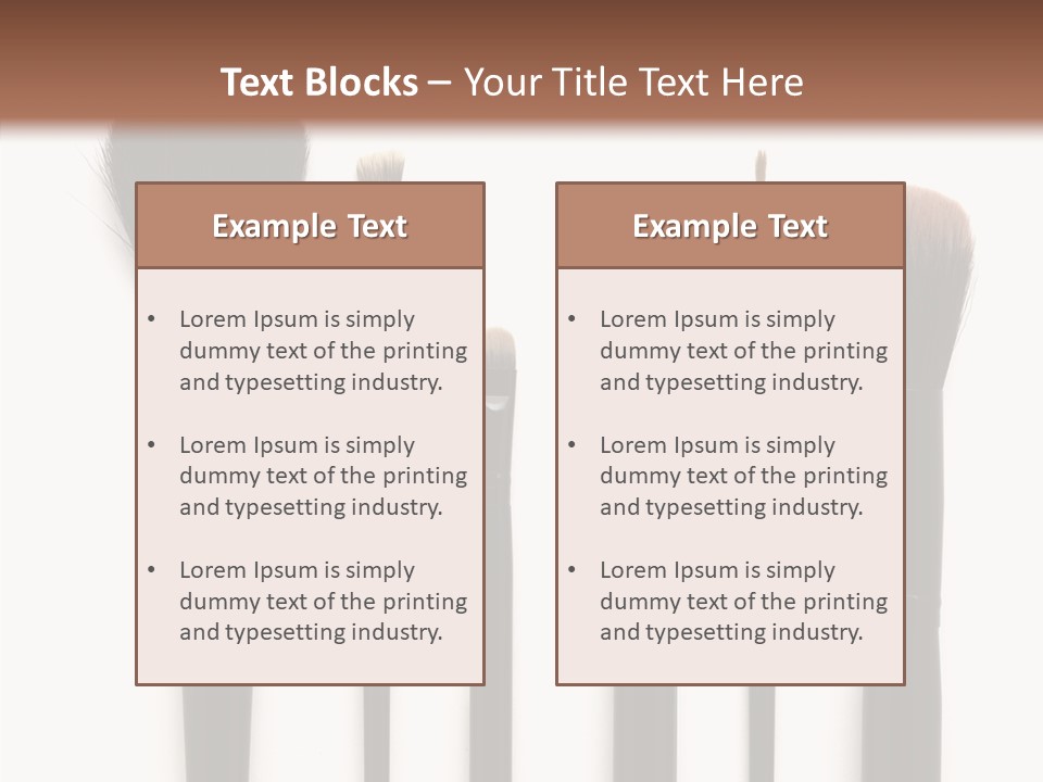Stage Work Make Up PowerPoint Template