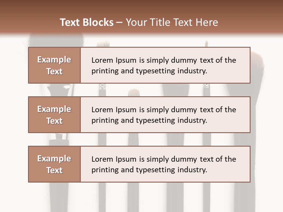 Stage Work Make Up PowerPoint Template