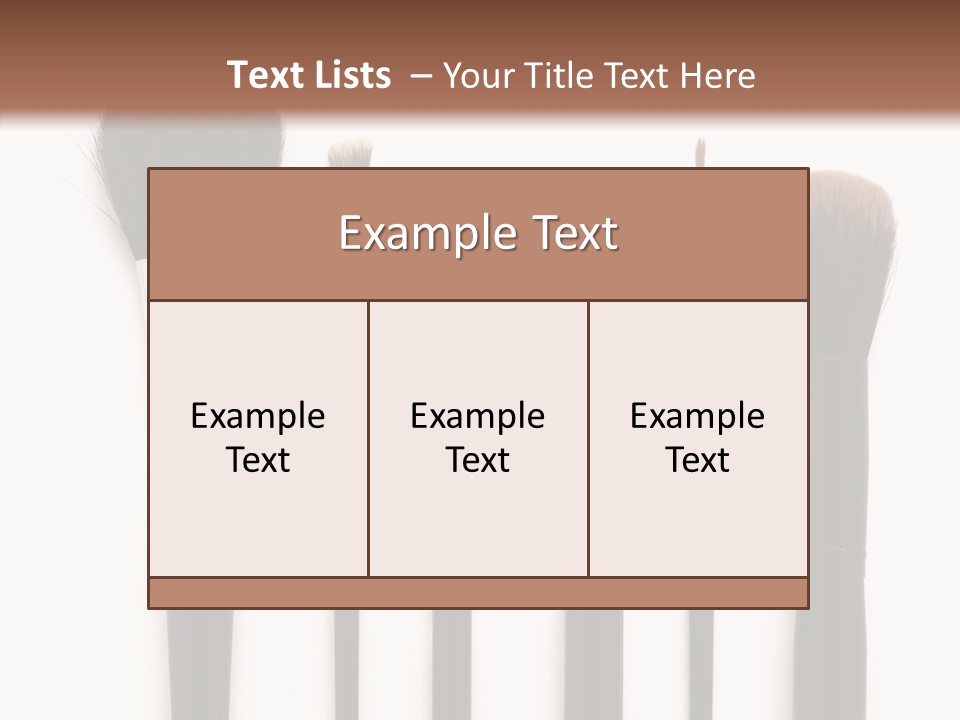 Stage Work Make Up PowerPoint Template