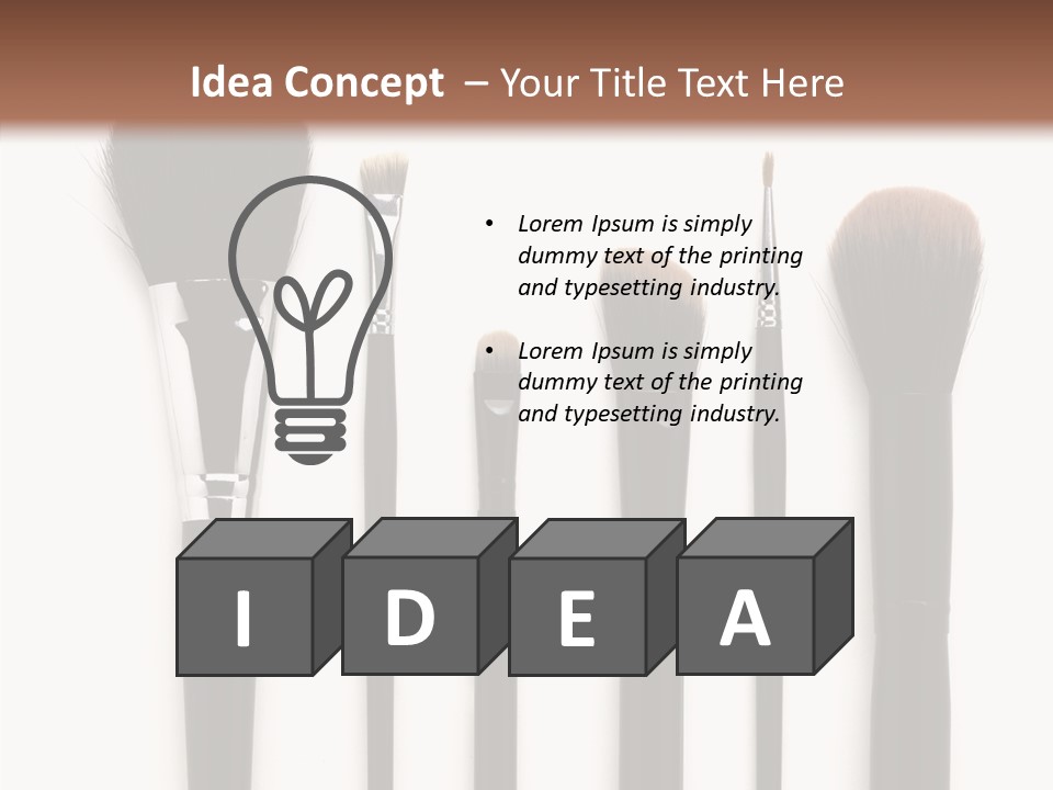 Stage Work Make Up PowerPoint Template